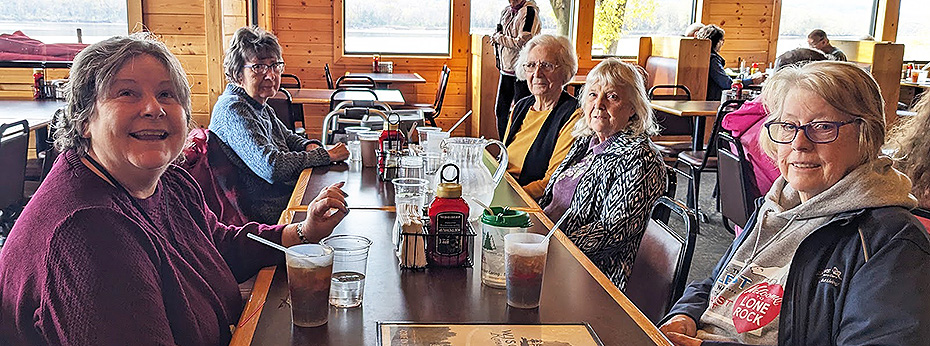 Meadows ladies enjoyed a lunch at Wisconsin Riverside Resort
